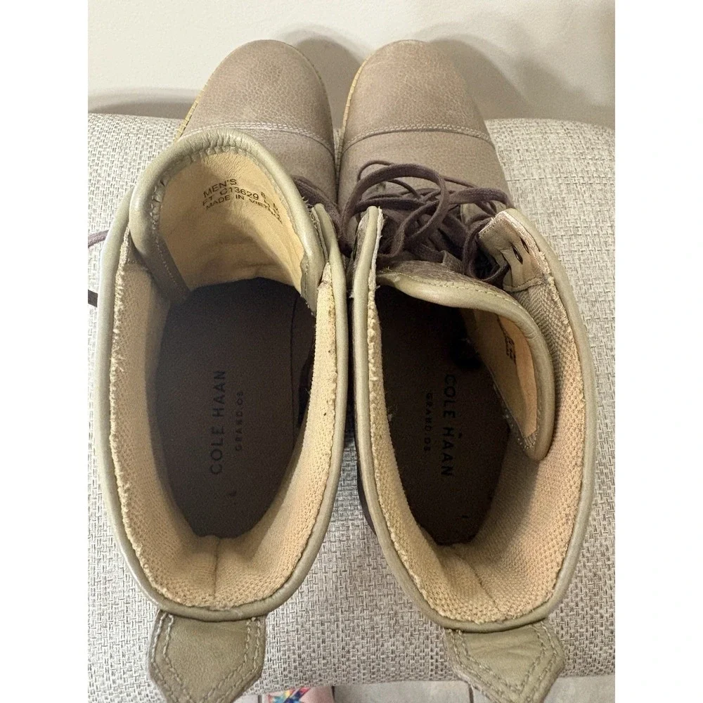 Cole Haan Grand OS Grandsprint Tan Boots Men's Sz 8 C13629